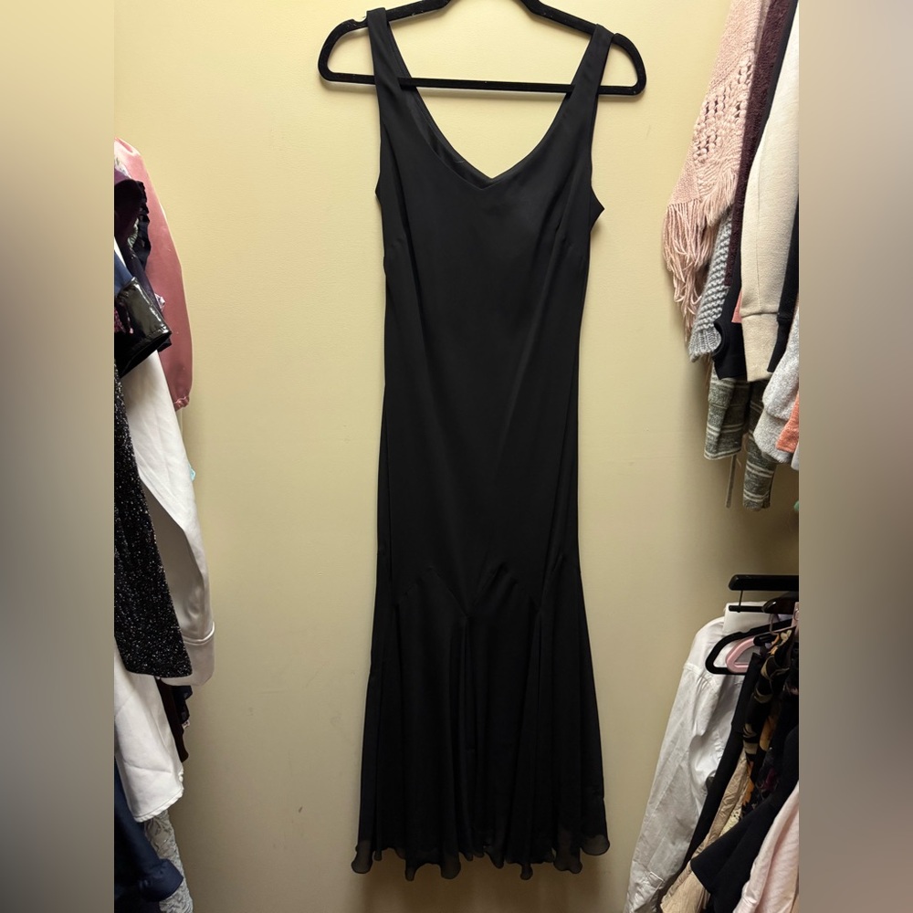 S.L. Fashions Elegant Black Maxi Dress